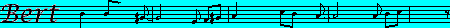 animated name - musical notes